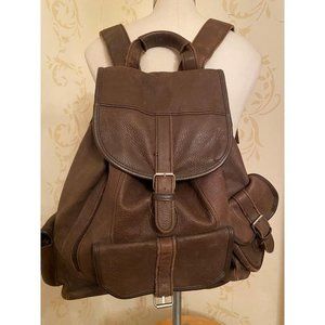 Unbranded 100% Leather Beautiful Large Backpack